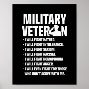 Veteranen des Militärs gegen Trump kämpfen um US-W Poster