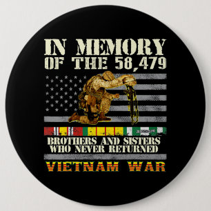 Veteranen des Vietnamkriegs - Gedenktag in den USA Button