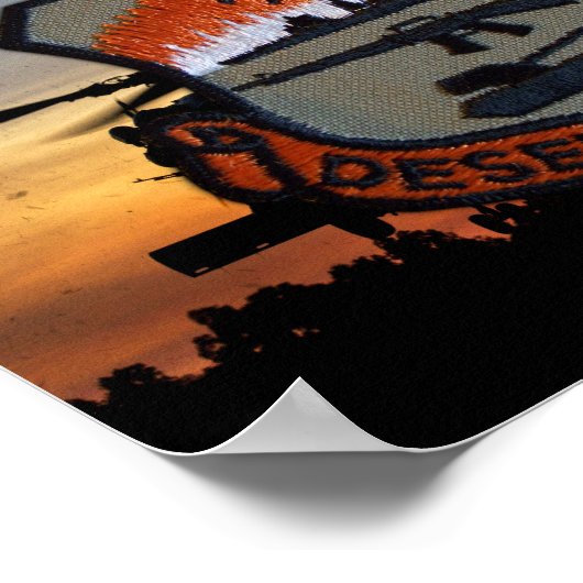 Veteranen des Wüstensturms-Golfkriegs Vets Patch Poster (Ecke)