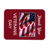 Veteranen-Feier, Flagge Magnet (Horizontal)