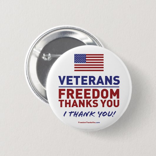 Veteranen, Freiheit danke dir. Button (Vorne & Hinten)