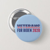 Veteranen für Biden 2020 Button (Vorne & Hinten)
