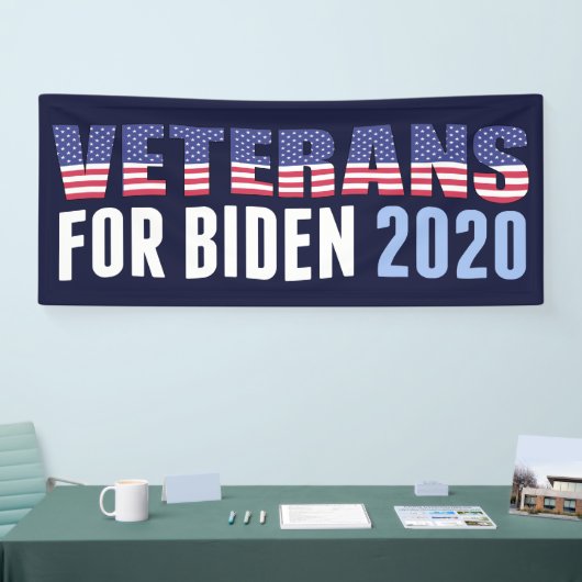 Veteranen für Biden Banner (Messe)