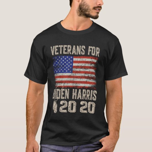 Veteranen für Biden Harris 2020 T-Shirt (Vorderseite)