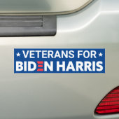 Veteranen für Biden Harris Custom Text Blue Autoaufkleber (Auf Auto)