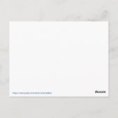 Veteranen für Biden Harris Custom Text Blue Postkarte (Rückseite)