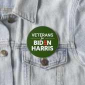 Veteranen für Biden Harris Custom Text Green Button (Beispiel)