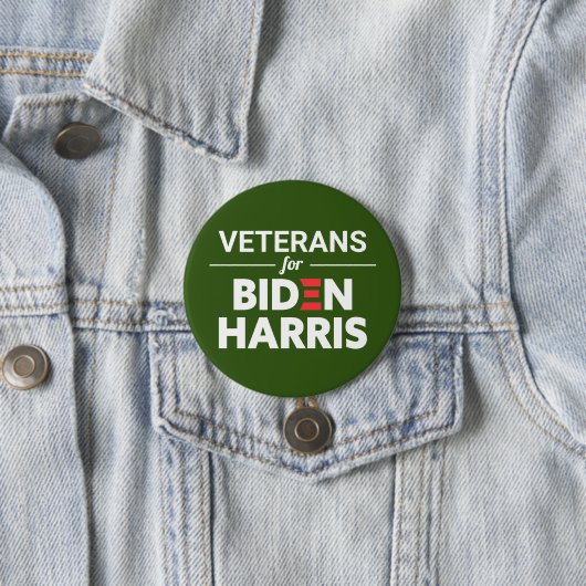 Veteranen für Biden Harris Custom Text Green Button (Beispiel)