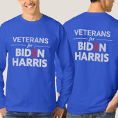Veteranen für Biden Harris Custom Text Royal Blue T-Shirt