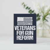 Veteranen für die Reform des Waffenrechts Postkarte (Stehend Vorderseite)