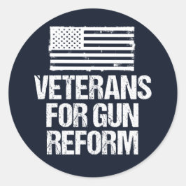Veteranen für die Reform des Waffenrechts Runder Aufkleber