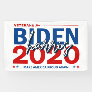 Veteranen für die Wahlkampagne von Biden Harris 20 Banner