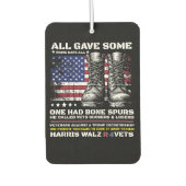 Veteranen für Harris Walz 2024 Autolufterfrischer (Vorderseite)