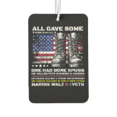 Veteranen für Harris Walz 2024 Autolufterfrischer (Rückseite)