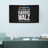 Veteranen für Harris Walz 2024 Präsident Banner (Messeveranstaltung)