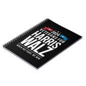 Veteranen für Harris Walz 2024 Präsident Notizblock (Linke Seite)