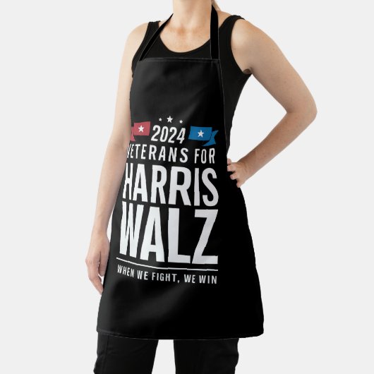 Veteranen für Harris Walz 2024 Präsident Schürze (InSitu)