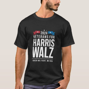 Veteranen für Harris Walz 2024 Präsidentschaftswah T-Shirt