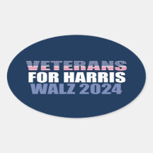 Veteranen für Harris Walz 2024 Wahl Blue