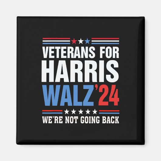 Veteranen für Harris Wheimer 2024 Harris Waltz Magnet (Vorne)