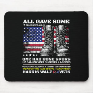 Veteranen für Harris Wheimer 2024 Militärvets Aga Mousepad