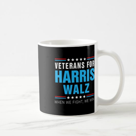 Veteranen für Harris Wheimer 2024, wenn wir kämpfe Kaffeetasse (Rechts)