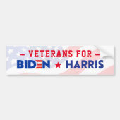 VETERANEN FÜR JOE BIDEN & KAMALA HARRIS 2020 AUTOAUFKLEBER (Vorne)
