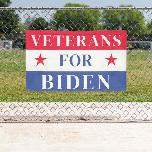 Veteranen für Joe Biden Präsident 2024 Banner (Insitu)