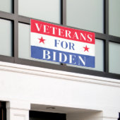 Veteranen für Joe Biden Präsident 2024 Banner (Äußeres Gebäude)