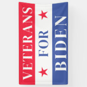 Veteranen für Joe Biden Präsident 2024 Banner (Vertikal)