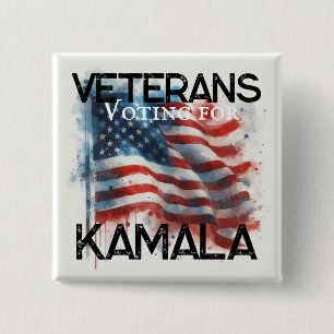 Veteranen für Kamala Button