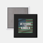 Veteranen für Kamala Harris 2024 Magnet (Vorderseite/Rückseite)