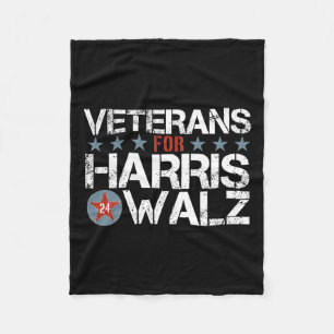 Veteranen für Kamala Harris Tim Wheimer 2024 Vets Fleecedecke