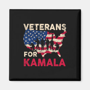 Veteranen für Kamala Unterstützung der amerikanisc Magnet