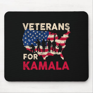 Veteranen für Kamala Unterstützung der amerikanisc Mousepad