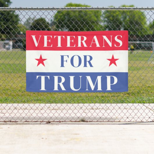 Veteranen für Trump 2024 | Republikanisch abstimme Banner (Insitu)