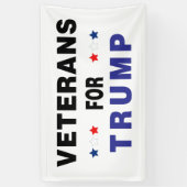 Veteranen für Trump Banner (Vertikal)