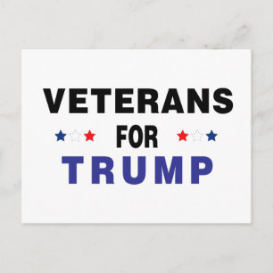 Veteranen für Trump Postkarte