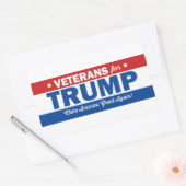 Veteranen für Trump-Sticker - Set von 4 Rechteckiger Aufkleber (Umschlag)