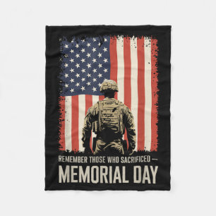 Veteranen-Gedenktag Ein Zeitpunkt, um Amerika zu e Fleecedecke
