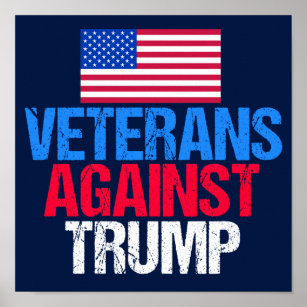 Veteranen gegen die Blaue Wahl Trumps Poster