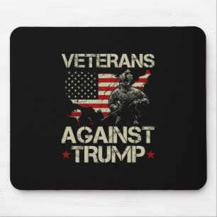 Veteranen gegen Donald Trump Amerikanische Flagge Mousepad