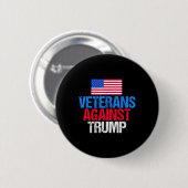 Veteranen gegen Donald Trump Button (Vorne & Hinten)