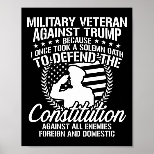 Veteranen gegen Trump 2020 Wahlen in den USA Poster (Vorne)