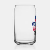 Veteranen gegen Trump - amerikanische Flagge Dosenglas (Rechts)