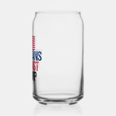 Veteranen gegen Trump - amerikanische Flagge Dosenglas (Links)