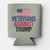 Veteranen gegen Trump - Amerikanische Flagge - Pol Dosenkühler (Vorderseite)