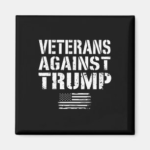 Veteranen gegen Trump Anti-Rassismus USA Militär V Magnet