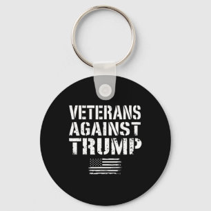 Veteranen gegen Trump Anti-Rassismus USA Militär V Schlüsselanhänger