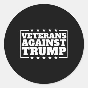 Veteranen gegen Trump Anti-trump Veteranen gegen Runder Aufkleber